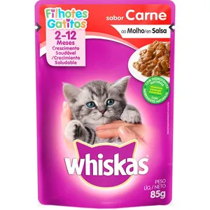 Ração para Gatos Whiskas Filhote Carne 85g