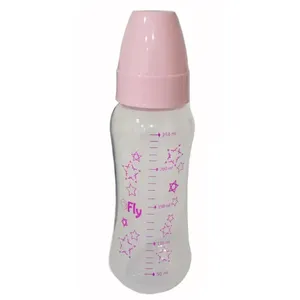 Mamadeira Fly Colors Rosa 250ml 1 Unidade
