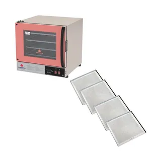 Kit Forno Turbo Elétrico Progás Prp-004 Plus com 4 Assadeiras Rosa 110V Kit Forno Turbo Elétrico Progás Prp-004 Plus Rosa com 4 Assadeiras 110V