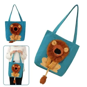 Bolsa de Transporte Leva Pro Pet BSL3906 para Cães e Gatos Estampa Leão Azul Náilon 1 Unidade Bolsa de Transporte Leva Pro Pet BSL3906 Estampa Leão Azul Náilon 1 Unidade