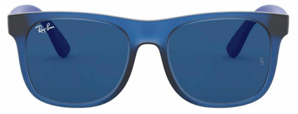 Óculos de Sol Infantil Ray-Ban Junior Quadrado RJ9069S Cor Azul