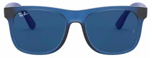 Óculos de Sol Infantil Ray-Ban Junior Quadrado RJ9069S Cor Azul