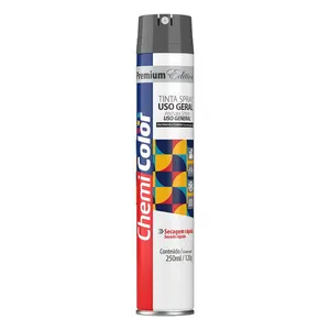 Tinta Uso Geral Spray 250Ml Cinza Escuro Chemicolor