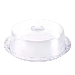 Porta Bolos Trança Plástico Cristal 10,3x32,2x32,2cm - K15 Keita