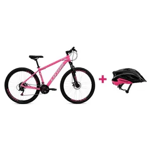 Bicicleta Cairu Aro 29 Lotus CXR 17.5 21V Alumínio Rosa E Preto (MP)