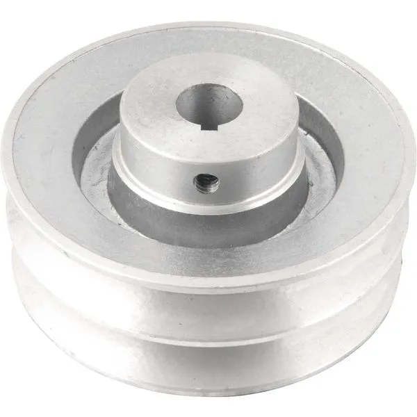 Polia Alumínio 120mm B 2 com Furo 3/4" - 19,1mm - VONDER