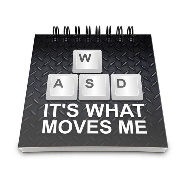 Bloco De Anotações Pc Gamer Wasd Its What Moves Me
