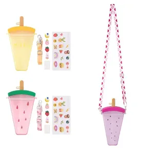 Garrafa Infantil Picolé 320ml Plástico Pc Sortido 11x4x21,5cm CB3129 - Moment