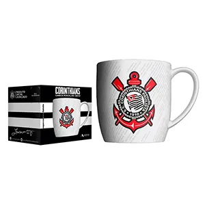 Caneca Urban Times Corinthians Democracia Porcelana Branco 360Ml 441139 - Almix