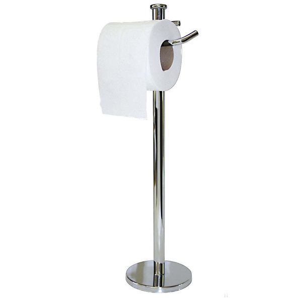 Porta papel higiênico cromado Vertical Jackwal