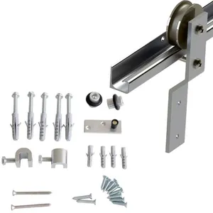Kit para Porta de Correr Smart Até 30kg Geris Kit para Porta de Correr Smart Até 30Kg 2m Alumínio Escovado