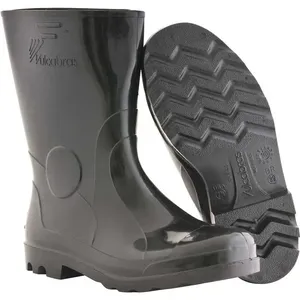 Bota de PVC Cano Curto Preta com Forro BPCC22 - VULCABRAS Bota PVC 39 Preta Cano Curto Com Forro - Vulcabras