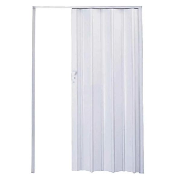 Porta Sanfonada de PVC Plast 210x84cm com Fechadura Branca BCF