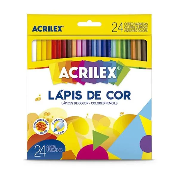 Lápis de Cor Acrilex 24 Cores LAPIS DE COR ACRILEX 24CORES 09694