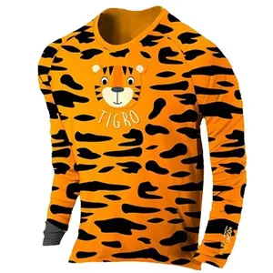 Blusa Infantil Proteção Solar UV50+ Prolife Tigro 10 Anos 1201572 (MP)