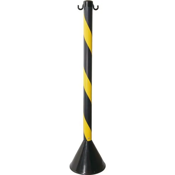 Pedestal para Sinalização 90cm Amarelo/Preto para Correntes - VONDER