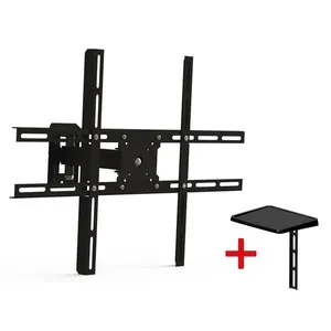 Suporte Articulado Para Tv Led E Lcd de 10" A 85" Aço Preto - Brasforma