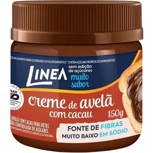 Creme de Avelã Linea com Cacau Zero Açúcar 150g