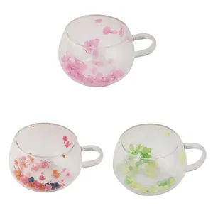 Caneca Com Parede Dupla Decorada Sortida Vidro 240ml LM3676 - honeyhome