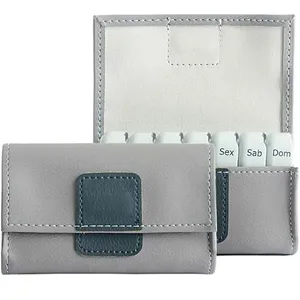 Porta Comprimidos Semanal Pilbox Mini V4 Cinza 7 Módulos MEDINOVA 1 Unidade