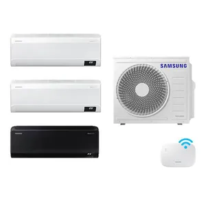 Ar Condicionado Tri-Split Samsung WindFree 24.000 BTUs (1x9000 Black -2X9000 White) Q/F WiFi 220V Combo