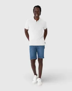 Camisa Polo Regular Masculina Em Piquet Stretch Branco - G