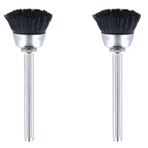 Escova de Cerdas de Nylon 404 13,0mm para Limpar e Polir com 2 Peças Dremel Escova de Cerdas de Nylon 404 13,0mm Limpar e Polir 2 Peças Dremel
