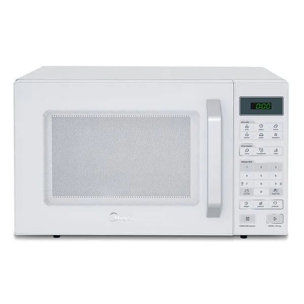 Micro-ondas 35L Branco Porta Branca SmartPlate Midea Outlet MXSA35B2_OUT - 220v