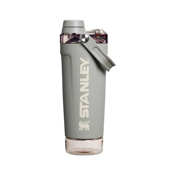 Garrafa Térmica Stanley Activate Shaker Sage Grey 591ml 8719 (MP)