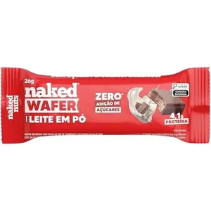Wafer Naked 26g Leite em Pó e Chocolate ao Leite WAFER NAKED 26G LEITE EM PO E CHOC AO LE