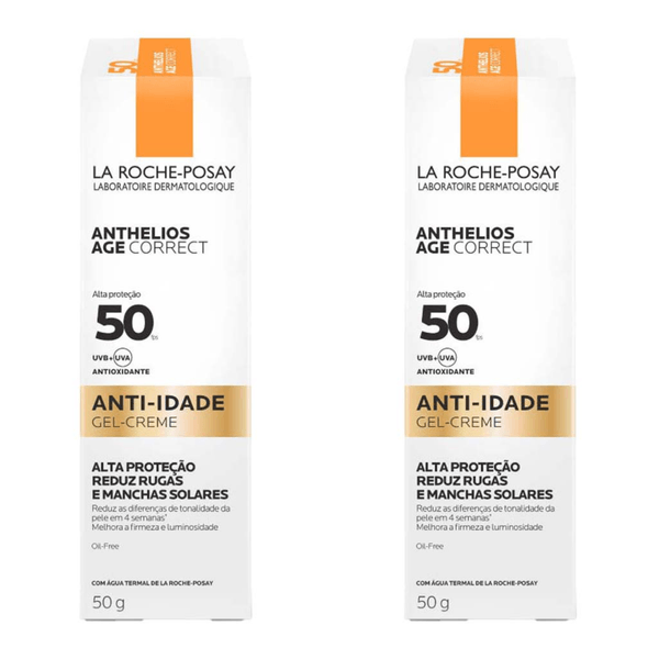 Kit com 2 Unidades de Protetor Solar Facial Anti-Idade La Roche-Posay Anthelios Age Correct FPS 50 50g