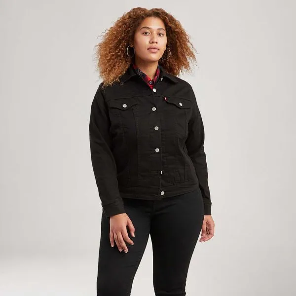 Jaqueta Levi's® Original Trucker Plus Size Preta - 2X USA | EGG BR