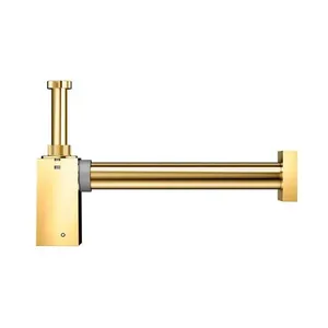 Sifão Para Lavatório Docol Square 90006360043 Ouro Polido