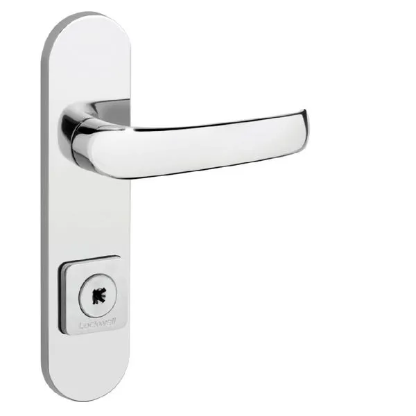Fechadura Quadrada Light Pepe com Espelho 55mm Cromado - 55-3044 - LOCKWELL