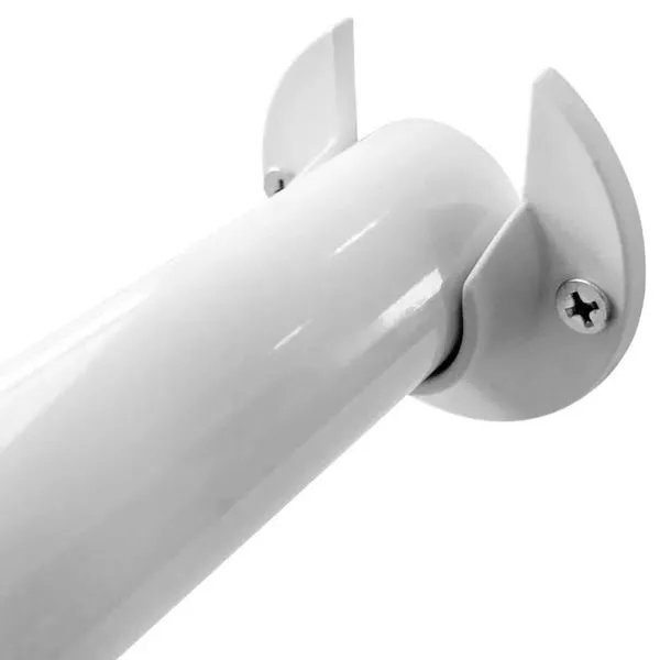 Conjunto De Varão Para Banheiro Garfox 5 Peças 1,5m Branco