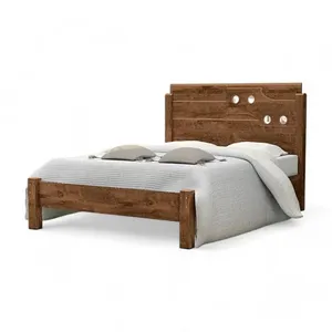 Cama Casal Com Aplique Espelho Luiza Malbec