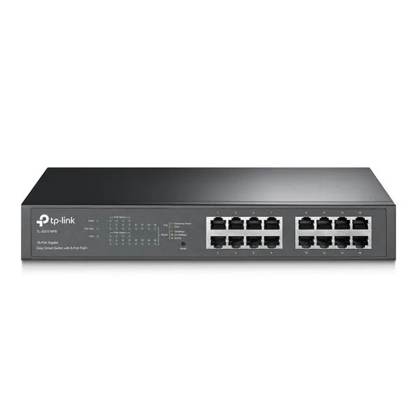 Switch Gigabit Easy Smart 10-100-1000 C- 16 Portas (sendo 8 Poe) Tl-sg1016pe Smb
