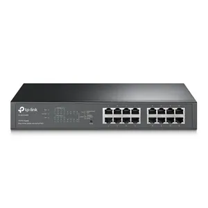 Switch Gigabit Easy Smart 10-100-1000 C- 16 Portas (sendo 8 Poe) Tl-sg1016pe Smb