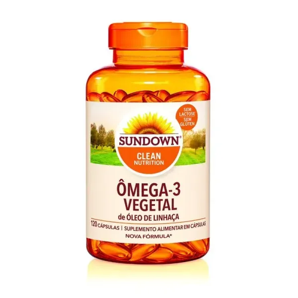 Suplemento Alimentar Ômega 3 120 Cápsulas Óleo de Linhaça Sundown OMEGA 3 120CAP OLEO DE LINHACA SUNDOW