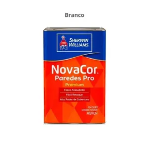 Tinta Acrílica Sherwin-Williams Premium Fosco Aveludado Novacor Paredes Pro 18L 38500006 Branco (MP)
