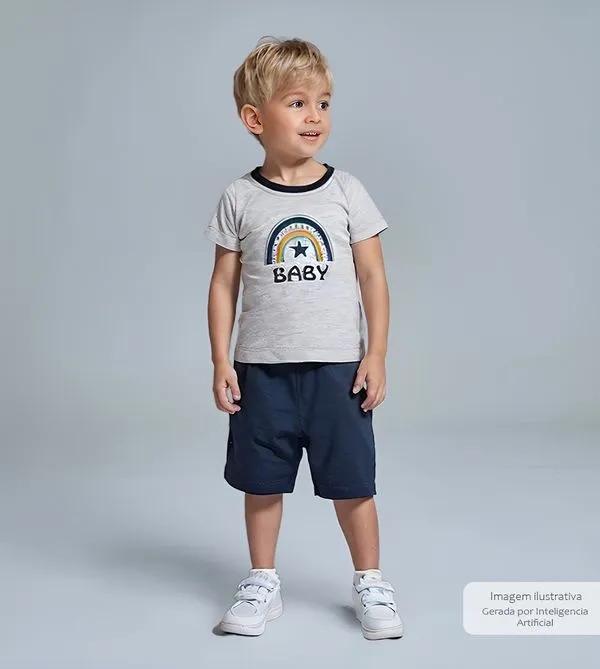 Conjunto Pijama Curto - 2664 De 1 a 6 anos Marinho - 4
