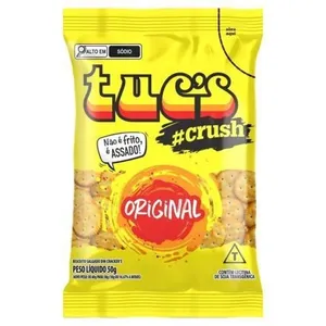 Biscoito Tucs Din Cracker Crush 50 g Original BISCOITO TUCS DIN CRACKER CRUSH 50G ORIG
