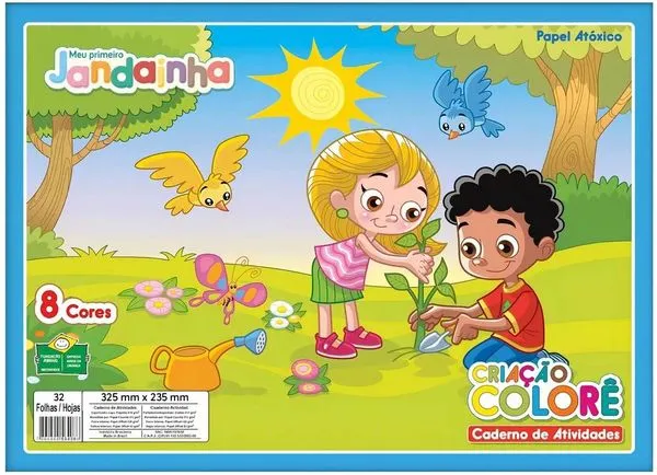 Bloco Criativo Colorê 32 Folhas 8 Cores 120g