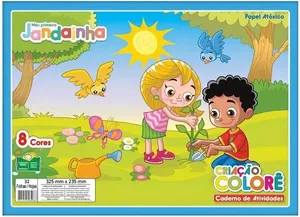 Bloco Criativo Colorê 32 Folhas 8 Cores 120g