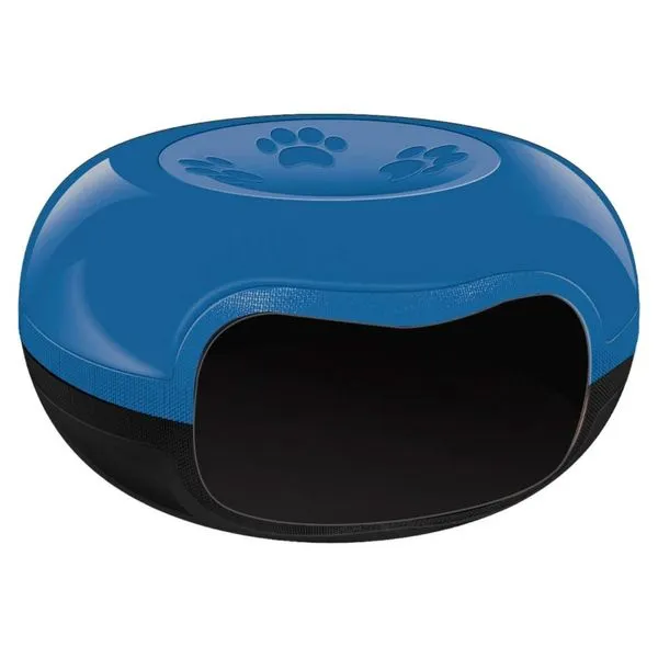 Casa para Gato Mec Pet Donut Cat Home Black e Azul (MP)