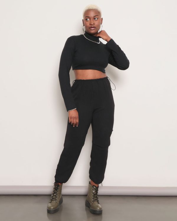 Calça Feminina Jogger Viscose Preta M