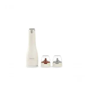 Moedor Elétrico de Especiarias Muse com Ajuste de Moagem e 2 Recipientes Cerâmica Creme Finamill Moedor Elétrico Com 2 Recipientes Muse Finamill Creme