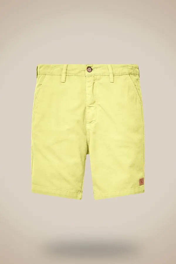 Bermuda Mini Casual Nova Amarelo Claro - 02