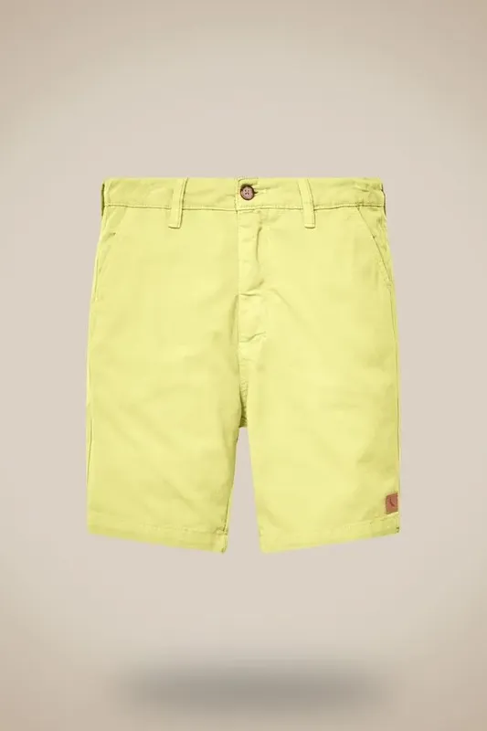 Bermuda Mini Casual Nova Amarelo Claro - 10