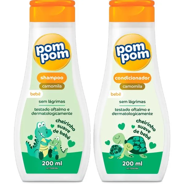 Kit Pom Pom Shampoo + Condicionador Camumila 200ml